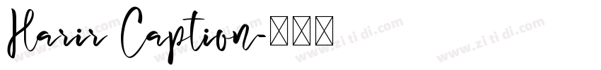 Harir Caption字体转换